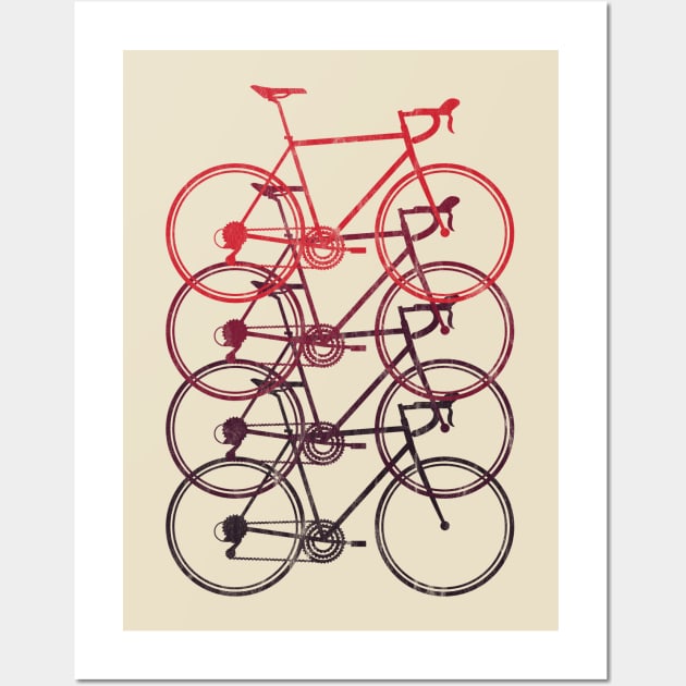 road bike race bike biker cycling cyclist bicycle Wall Art by TheOutdoorPeople